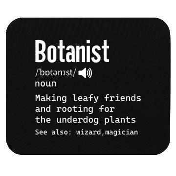 Discover Botanist Definition for Science Nerdy Biologist Mouse Pads