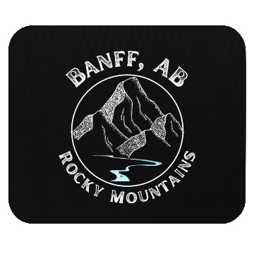 Discover Banff Alberta Rocky Mountains Mouse Pads