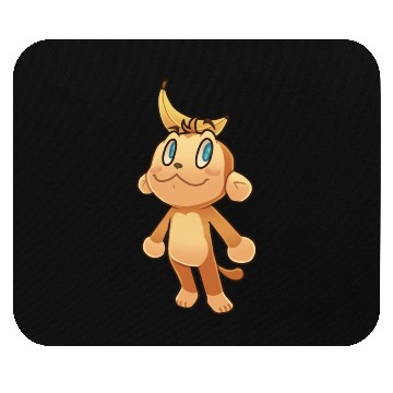 Discover banana monkey Mouse Pads