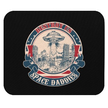 Discover Destroy us space daddies vintage Mouse Pads