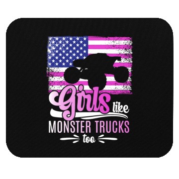Discover Girls Like Monster Trucks Too Girls Monster Truck Mouse Pads