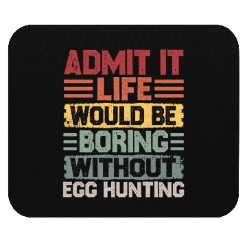 Discover Happy Easter Motif Easter Eggs Funny Easter Bunny Mouse Pads