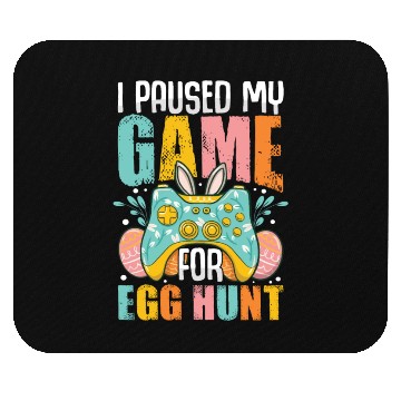 Discover Happy Easter Motif Easter Eggs Funny Easter Bunny Mouse Pads