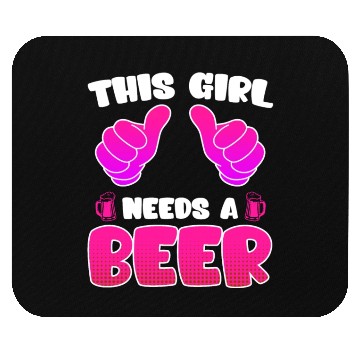 Discover This girl needs a beer vacation Spring Break Mouse Pads