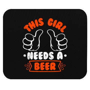 Discover This girl needs a beer vacation Spring Break Mouse Pads