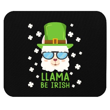 Discover LLama be Irish Lama Alpaca St. Patrick's Day Mouse Pads
