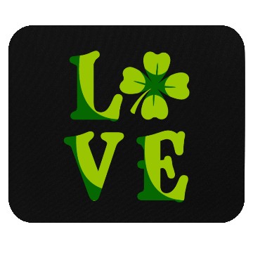 Discover Love shamrock lucky charm St. Patrick's Day Mouse Pads