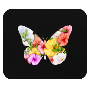 Discover Coconut Girl Aesthetic Butterfly Hibiscus Mouse Pads