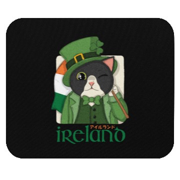 Discover Ireland Tuxedo Cat Mouse Pads