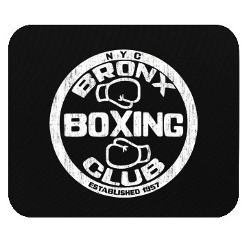 Discover Bronx Boxing Club Squared Circle Distressed Mouse Pads