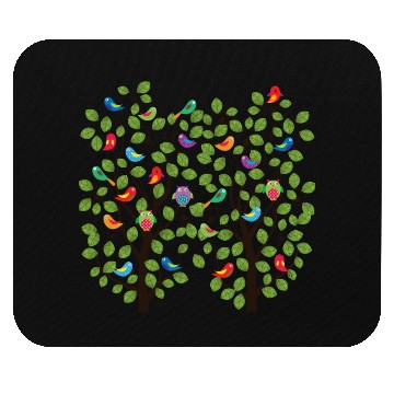 Discover Birds On The Tree Mouse Pads