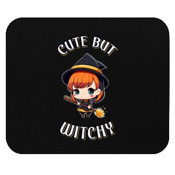 Discover Cute But Witchy Chibi Witch Wicca Mouse Pads