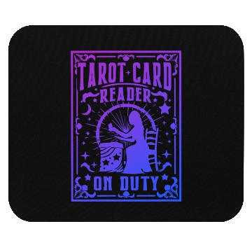 Discover Tarot Card Reader On Duty Gypsy Fortune Teller Fun Mouse Pads