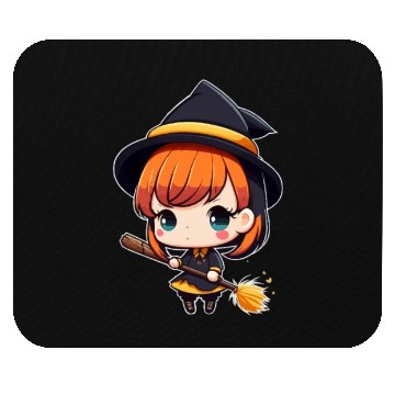 Discover Cute But Witchy Chibi Witch Wicca Mouse Pads