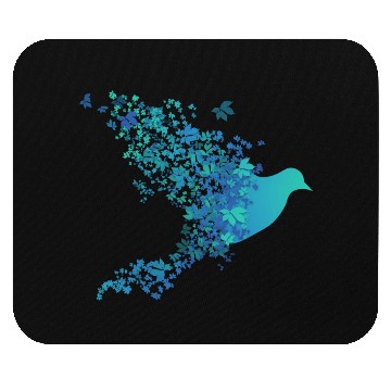 Discover Blue Bird Mouse Pads