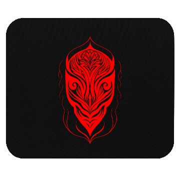 Discover MYSTRY ZOMBIE GOTHICFACE abstract monster face RED Mouse Pads