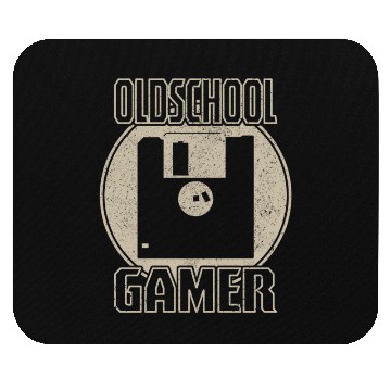 Discover Oldschool Gamer Diskette Floppy Games Nerd Geek Mouse Pads
