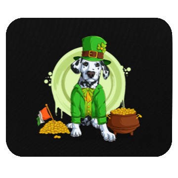 Discover Dalmatian Puppy, Irish Flag, Gold, Shamrock Dog St Mouse Pads