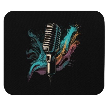 Discover AV Technician Sound Waves Microphone Audio Music Mouse Pads