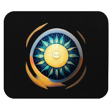 Discover Sun Lost in Universe Abstract Sun Mouse Pads