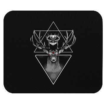 Discover Witch Eye Evil Deer Pentagram Satanic Witchcraft Mouse Pads