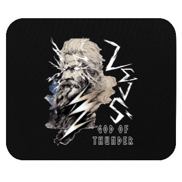 Discover Zeus Greece God Of Thunder Lightning Mythology Gre Mouse Pads