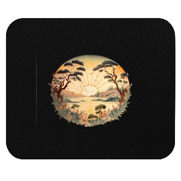 Discover Japanese Sunset Fine Art Mouse Pads