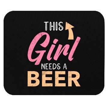 Discover This girl needs a beer vacation Spring Break Mouse Pads