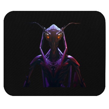 Discover purple ferocious alien Mouse Pads