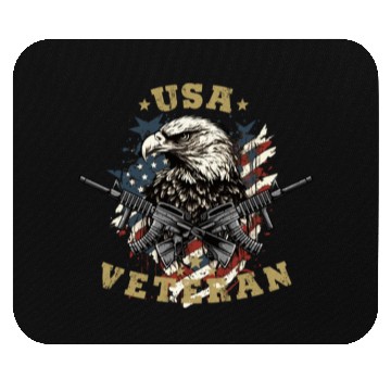 Discover USA Army Veteran Mouse Pads