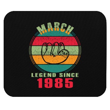 Discover March vintage 1985 38th birthday gift man Mouse Pads