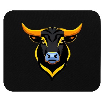 Discover The angry bull Mouse Pads