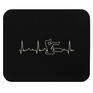 Discover Skateboard Crash. Heart. Love. EKG. Pulse. Beat. Mouse Pads