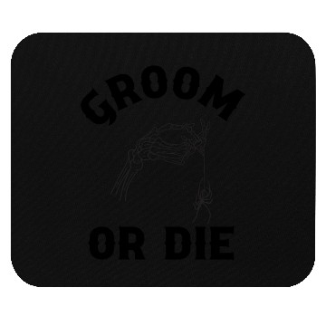 Discover Gothic Wedding Groom Or Die Spider Design Mouse Pads