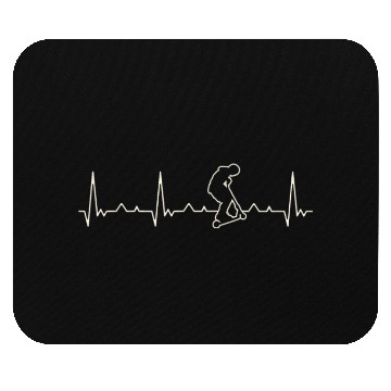 Discover Scooter Jump Trick. Heart. Love. EKG. Pulse. Beat. Mouse Pads