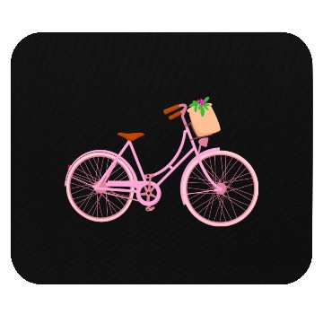 Discover Bike With Flowers Mouse Pads