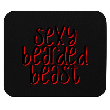 Discover Sexy Bearded Beast 3 Mouse Pads