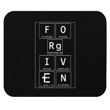 Discover Forgiven Periodic Table Bible Verse Christian Scie Mouse Pads