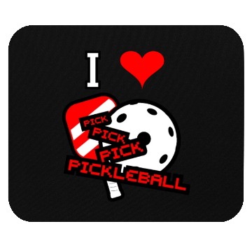 Discover I love pickleball Mouse Pads