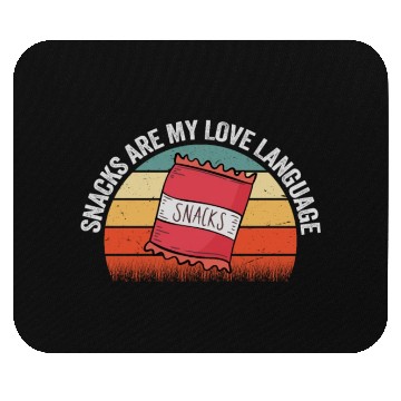 Discover Snacks Are My Love Language Mouse Pads