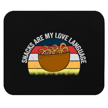 Discover Snacks Are My Love Language Mouse Pads