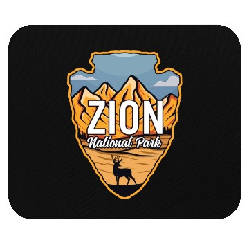 Discover Zion US National Park Arrowhead Deer Mountains Mouse Pads