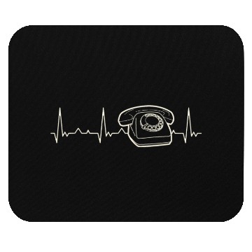 Discover Phone Telephone Classic. Heart. Love. EKG. Pulse. Mouse Pads