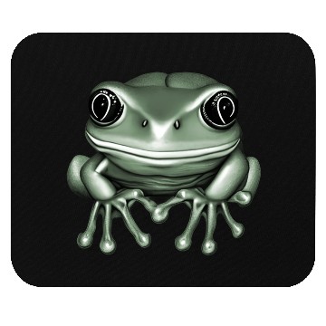 Discover cute frog green Mouse Pads