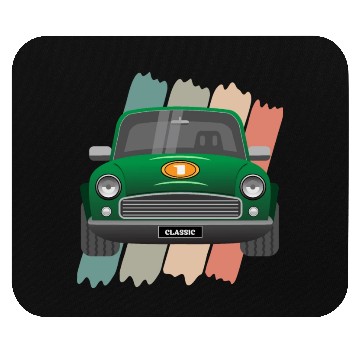 Discover Classic Car Racing Green Mouse Pads