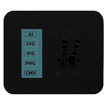 Discover Gymnastic ring Vector Glyph Icon Mouse Pads