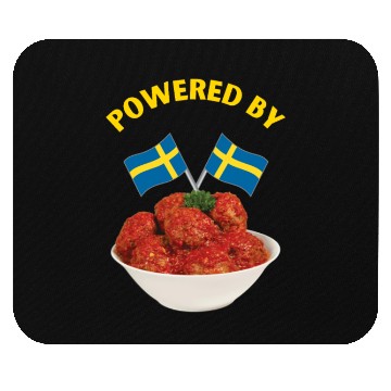 Discover Powered by Swedish Meatballs Mouse Pads