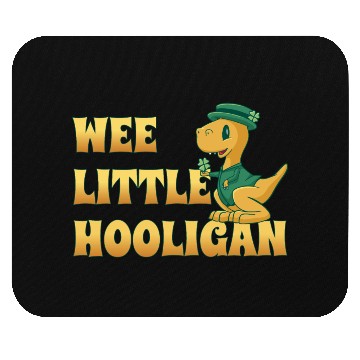 Discover Wee Lil Hooligan loves Dinosaur St Patrick Day Mouse Pads
