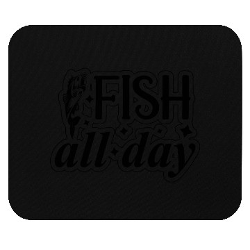 Discover Fishing svg design Fish all Mouse Pads