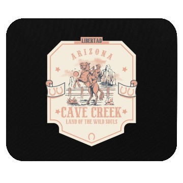Discover cave creek Arizonna wild west town Mouse Pads